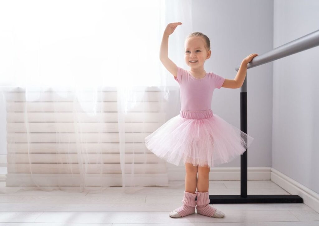 happy ballet dancer