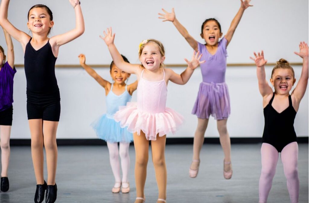 children dancing and having fun learning through movement