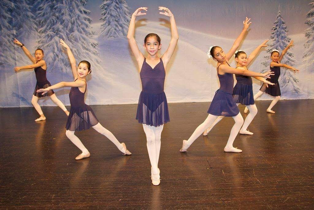 ballet students on stage